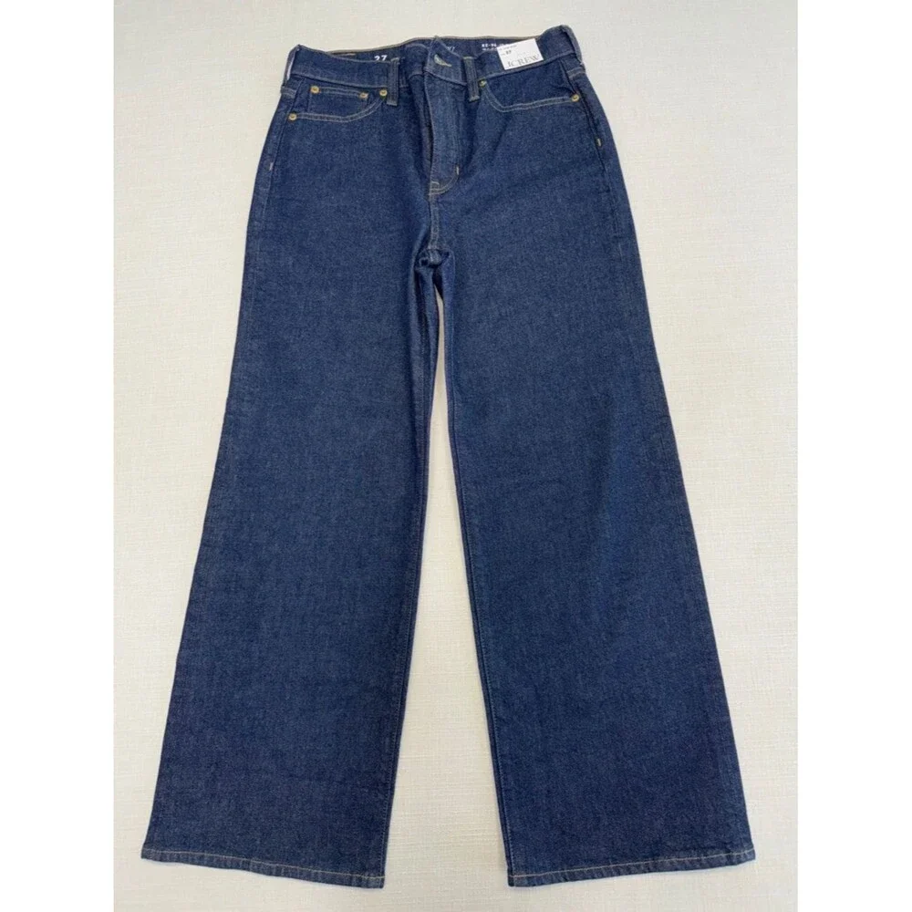 J. Crew 96 Slim Wide Dark Indigo Jeans